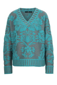 Pullover Strucktur blau