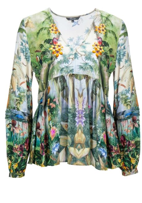 Princess goes Hollywood Bluse mit Dschungel-Print