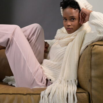 BETTER RICH Haven Scarf BlancDeBlanc