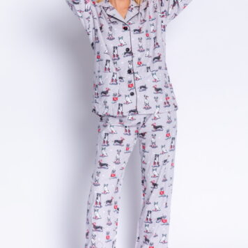 P.J. SALVAGE Pyjama Dog-grau