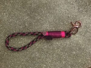 DIE TAUWERKSTATT Keyholder kurz SchwarzPink/rosegold