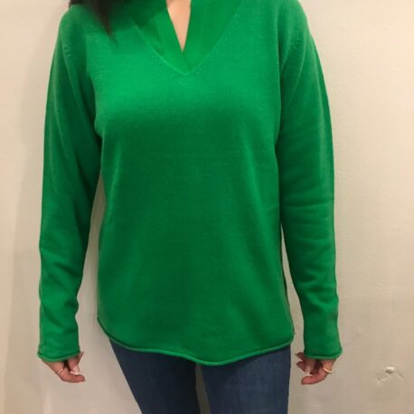 Herzen‘sangelegenheit Pullover Cashmere green-bae