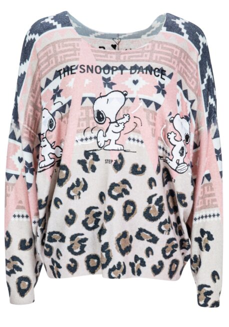 FROGBOX Snoopy Pullover mit Norwegermuster
