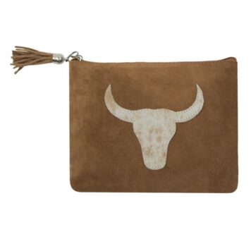 Etui stier braun 22cm