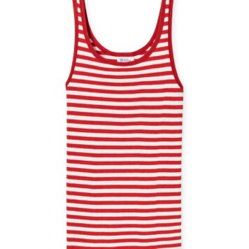 SCHIESSER REVIVAL TankTop Greta rot-gestreift