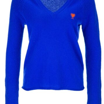 PRINCESS GOES HOLLYWOOD V-Pullover mit Herz midnight-blue