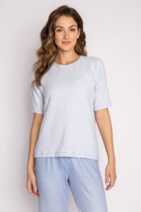 P.J. SALVAGE Shirt Streifen blaugrau
