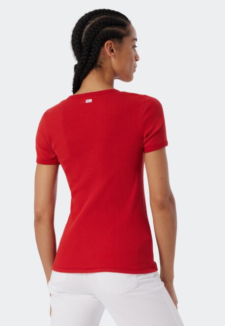 SCHIESSER REVIVAL 1/2Shirt Greta rot – Bild 3