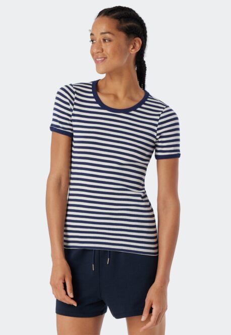 SCHIESSER REVIVAL 1/2Shirt Greta admiral-gestreift – Bild 4