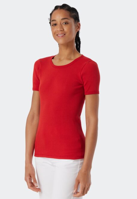 SCHIESSER REVIVAL 1/2Shirt Greta rot – Bild 4