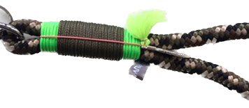 DIE TAUWERKSTATT Keyholder Camouflage Feder silber