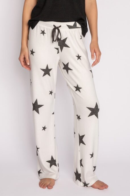 P.J. SALVAGE Pant Sterne schwarz-weiss