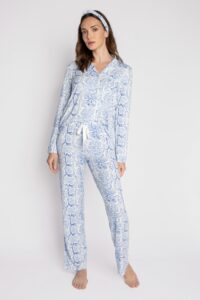 P.J. SALVAGE Pyjama Pyton blau