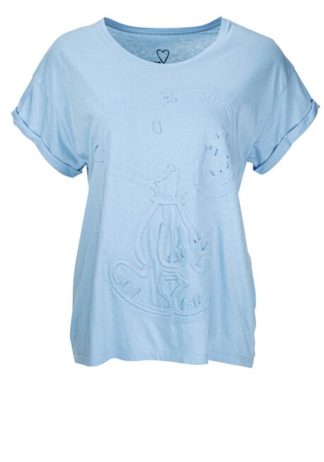 FROGBOX T-Shirt mit Snoopy Prägung