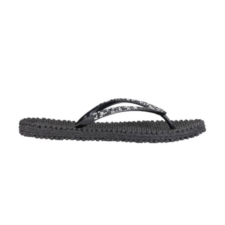 ILSE JACOBSEN FlipFlop Cheerful black-glitter