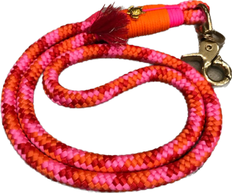 DIE TAUWERKSTATT Keyholder lang Camopink-Orange Gold