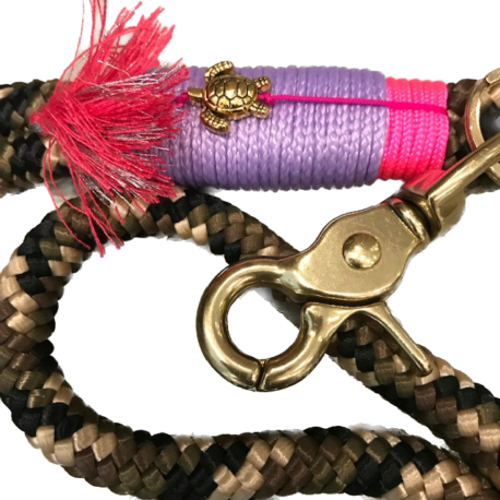 DIE TAUWERKSTATT Keyholder lang Camouflage-Flieder Gold