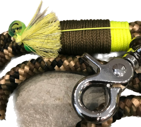 DIE TAUWERKSTATT Keyholder lang Camouflage-Gelb Silber