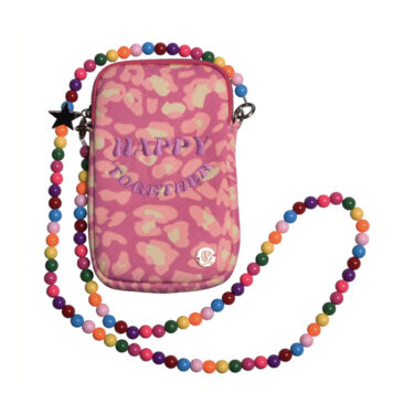 CUTE STUFF Phonebag mit Perlenkette superpink