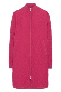 ILSE JACOBSEN PaddedQuiltCoat sangria