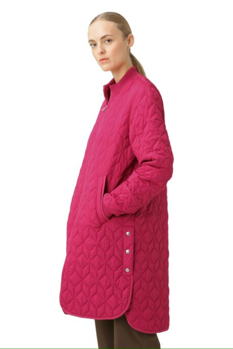 ILSE JACOBSEN PaddedQuiltCoat sangria