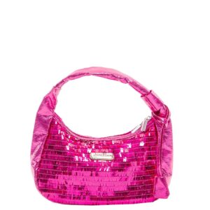 BRASI&BRASI clutch & long paillette pink