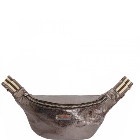 BRASI&BRASI belt&bag glitter stripe olive