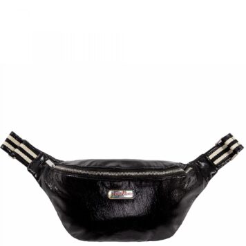 BRASI&BRASI belt&bag glitter stripe schwarz