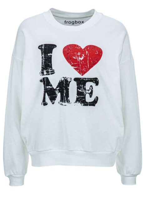 FROGBOX Sweatshirt "I Love Me"