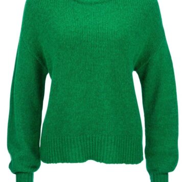 FROGBOX Strickpullover mit Ballonärmeln jolly-green