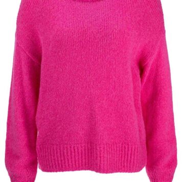 FROGBOX Strickpullover mit Ballonärmeln shocking-pink
