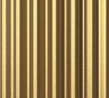 ENGELS KERZEN Rillenkerze metallic Gold Höhe15