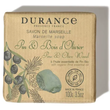 DURANCE Marseiller Seife Kiefer und Olivenholz 100g