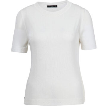 Ivko Women Pullover mit O-Ausschnitt weiß