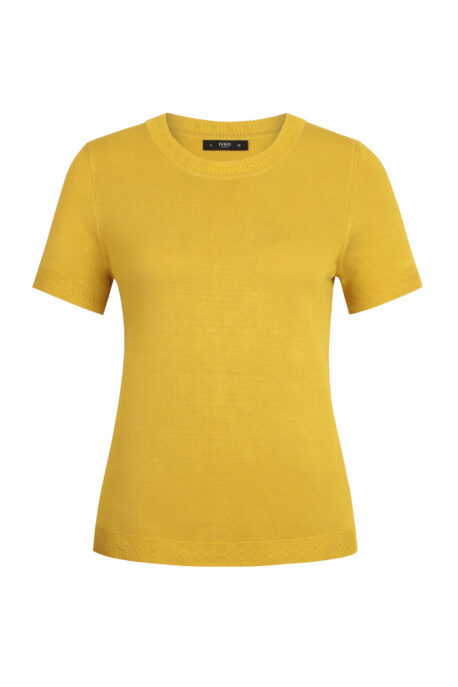 Ivko Women Pullover mit O-Ausschnitt gelb – Bild 4