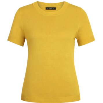 Ivko Women Pullover mit O-Ausschnitt gelb