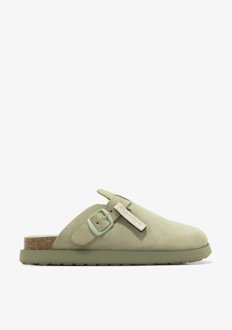 D.FRANKLIN Vibe Clog Buckle khaki – Bild 3