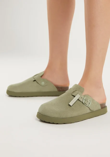 D.FRANKLIN Vibe Clog Buckle khaki – Bild 6