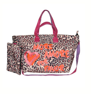 CUTE STUFF XL Shopper Leo Amore brown
