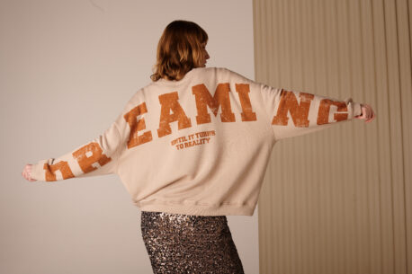 liv bergen Sweater Sky Dreaming cappuccino