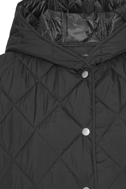 ILSE JACOBSEN Quilted Long Vest black