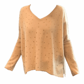 Dagmar von Schmaus Cashmere Pulli camel-strass