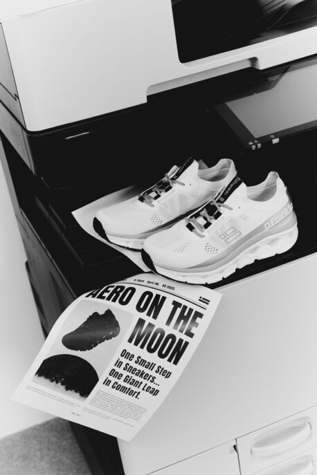 D.FRANKLIN Aero Sneaker mesh white-silver – Bild 8