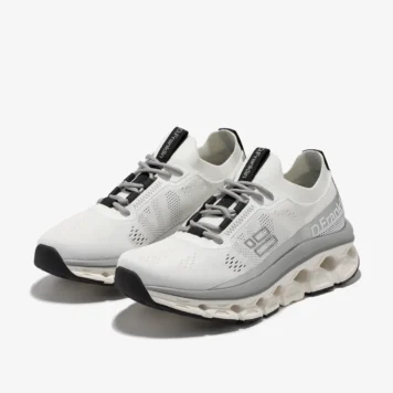 D.FRANKLIN Aero Sneaker mesh white-silver