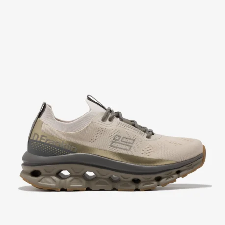 D.FRANKLIN Aero Sneaker mesh cream-gold