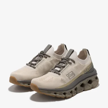 D.FRANKLIN Aero Sneaker mesh cream-gold