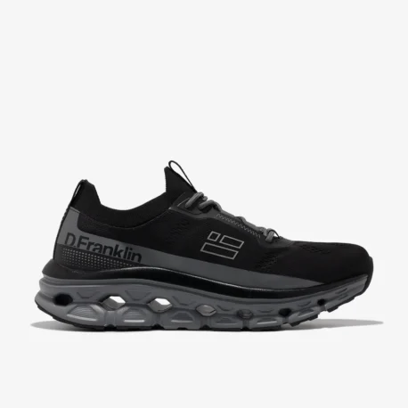 D.FRANKLIN Aero Sneaker mesh black-grey