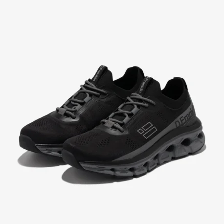 D.FRANKLIN Aero Sneaker mesh black-grey