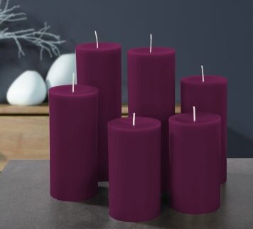 ENGELS KERZEN Stumpen Merlot