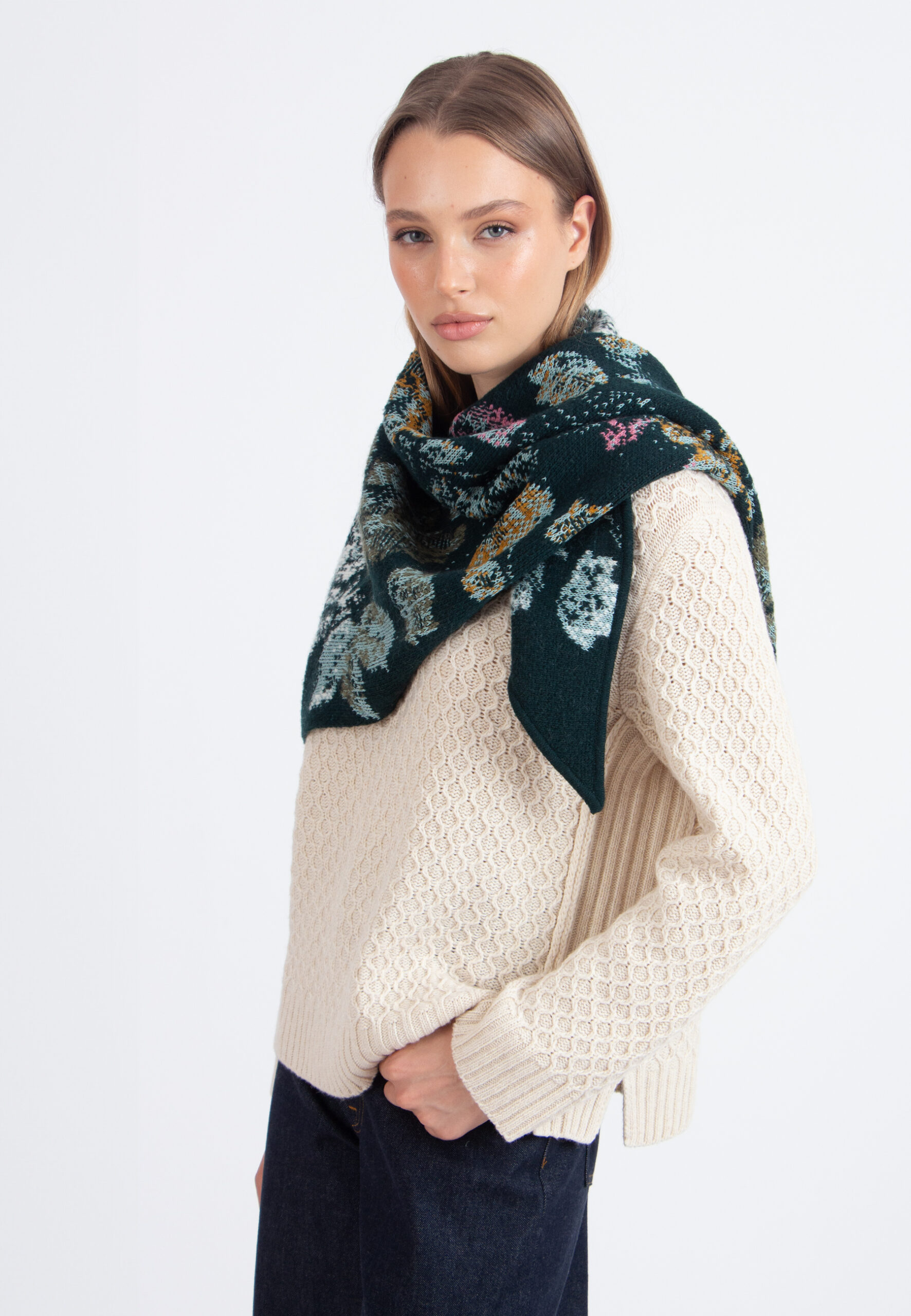 Ivko Women Schal Furnishing Floral forest – Bild 3